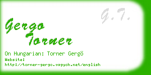 gergo torner business card